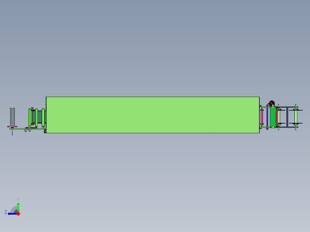 牙刷抓取送料打包装置右视图