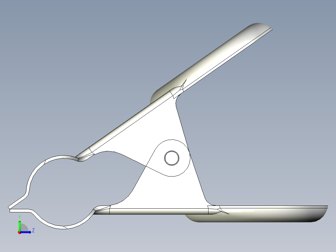 64 毫米金属斗牛犬夹左视图