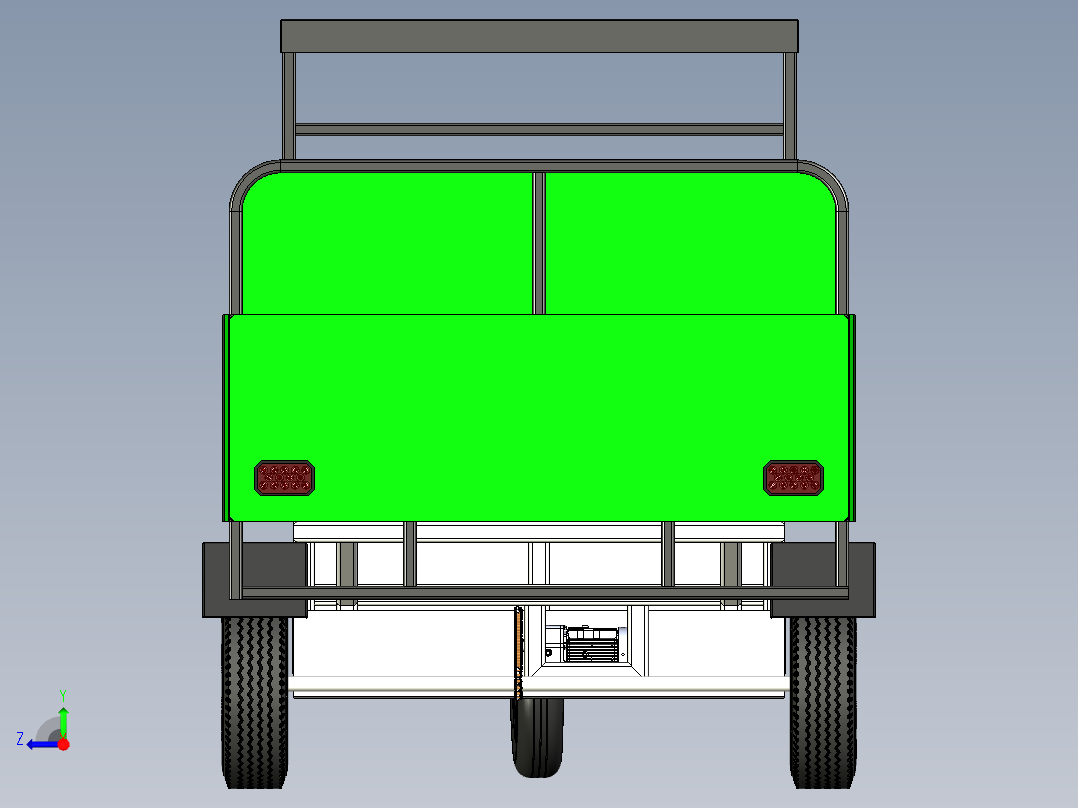 B3003960-电动三轮车右视图
