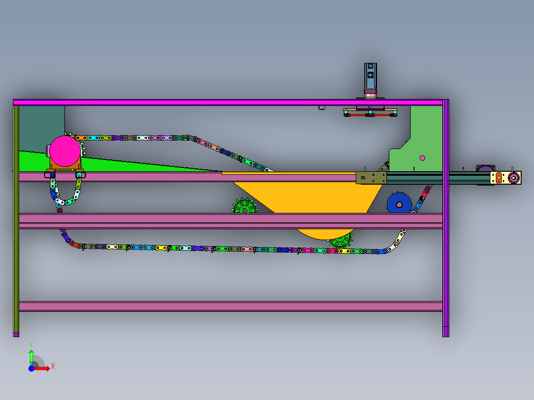 豆油皮加工成套设备前视图