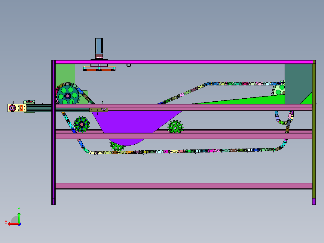 豆油皮加工成套设备后视图