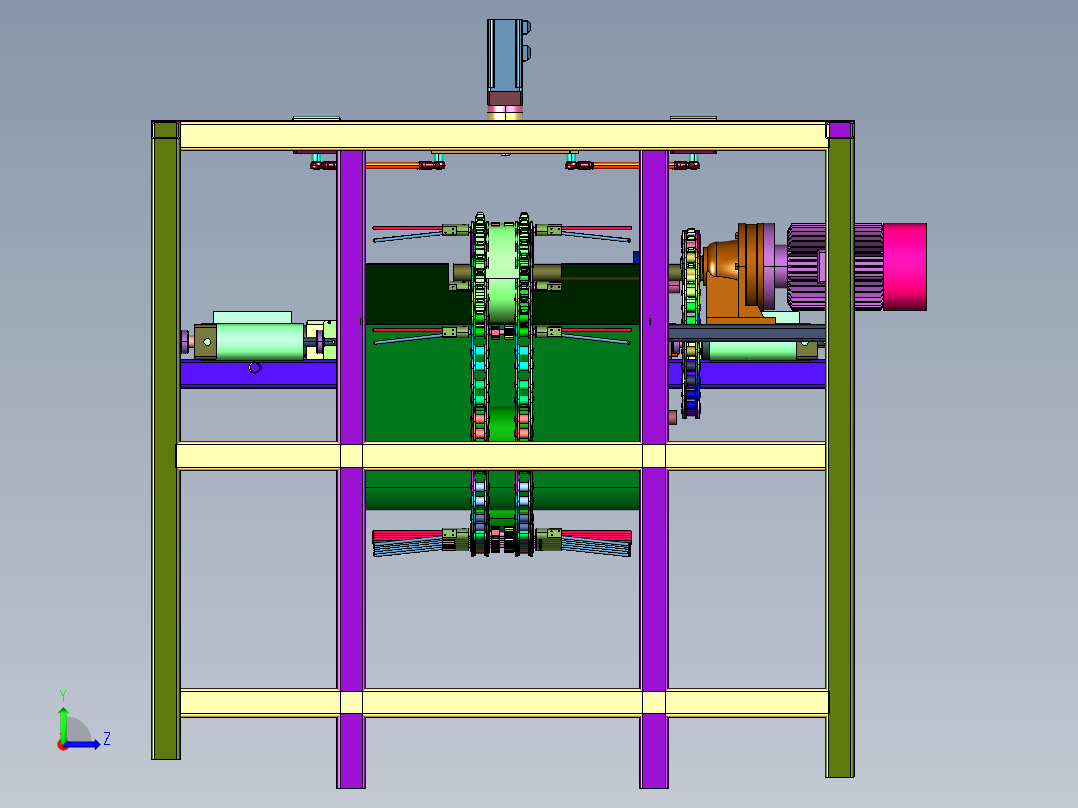 豆油皮加工成套设备左视图