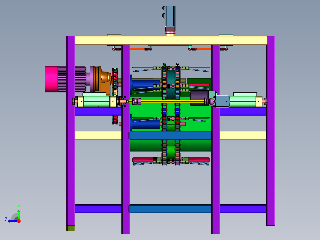 豆油皮加工成套设备右视图