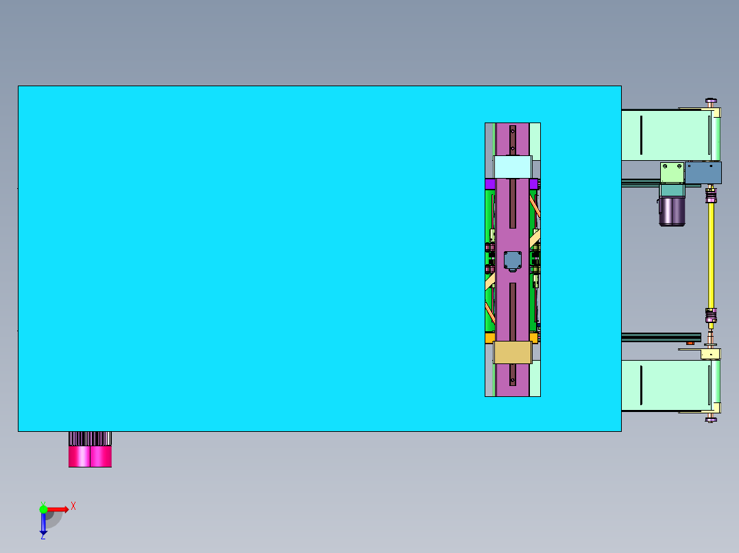 豆油皮加工成套设备俯视图
