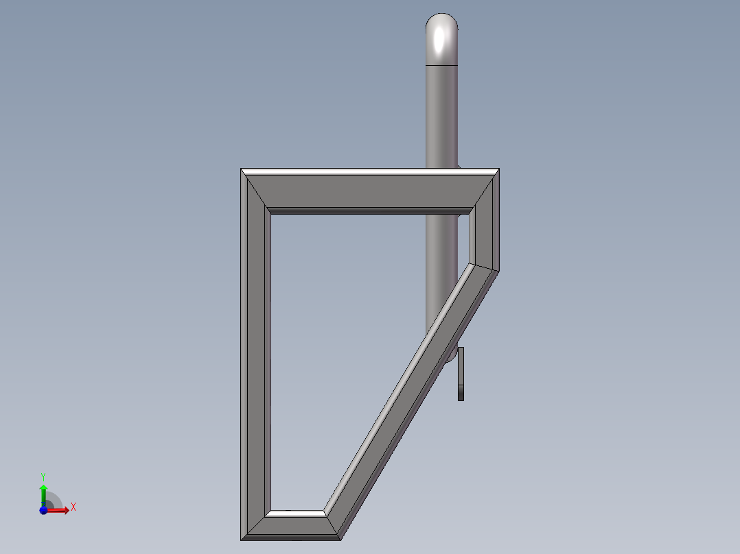 可折叠不锈钢椅子前视图