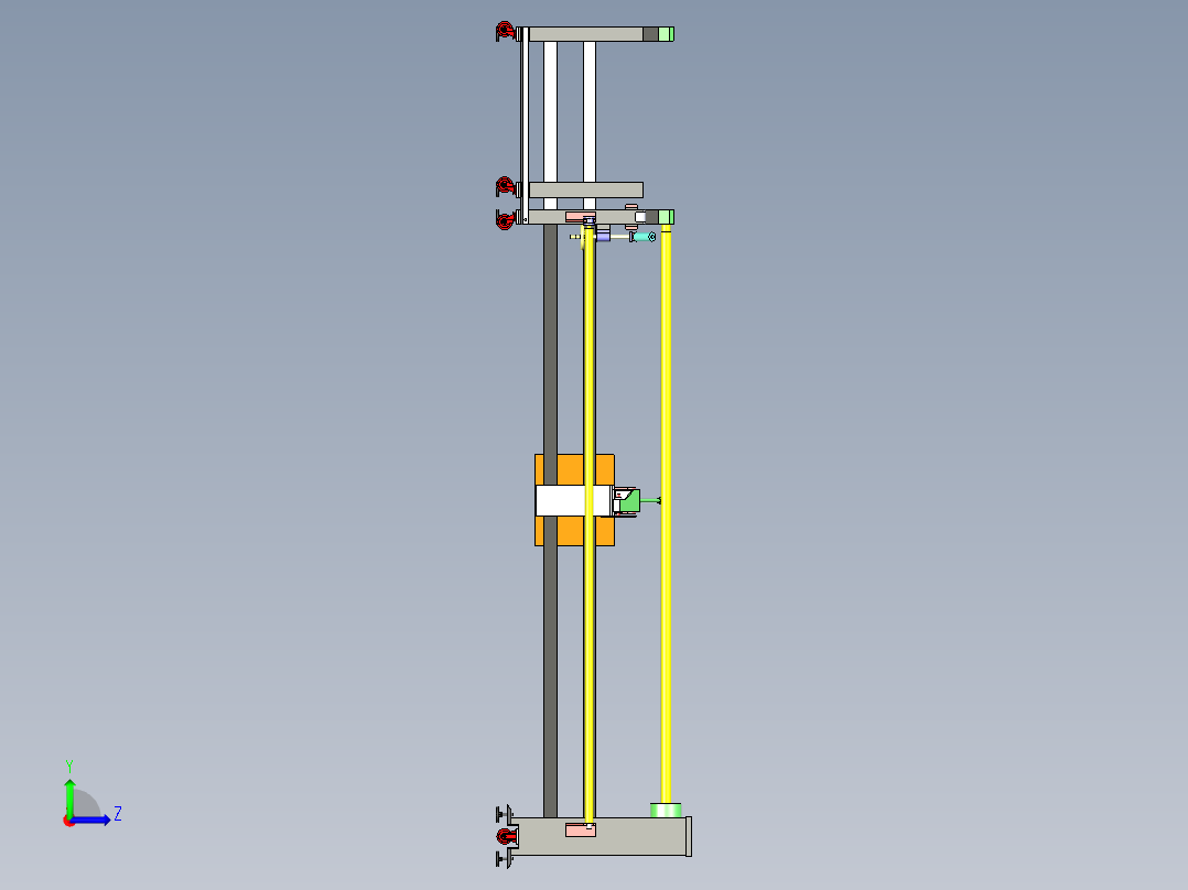 B2004289-卷纸切割机左视图