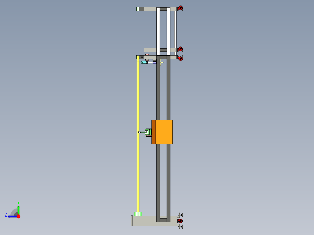 B2004289-卷纸切割机右视图