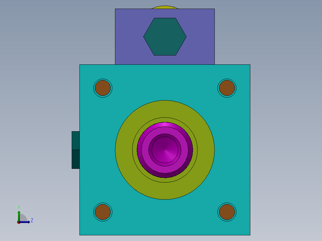 气缸（带迷你阻尼-80x18x200mm-1.snapshot.1左视图