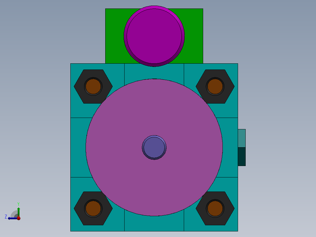 气缸（带迷你阻尼-80x18x200mm-1.snapshot.1右视图