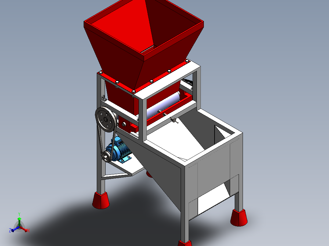 A3004217-压榨橄榄机橄榄破碎机主视图