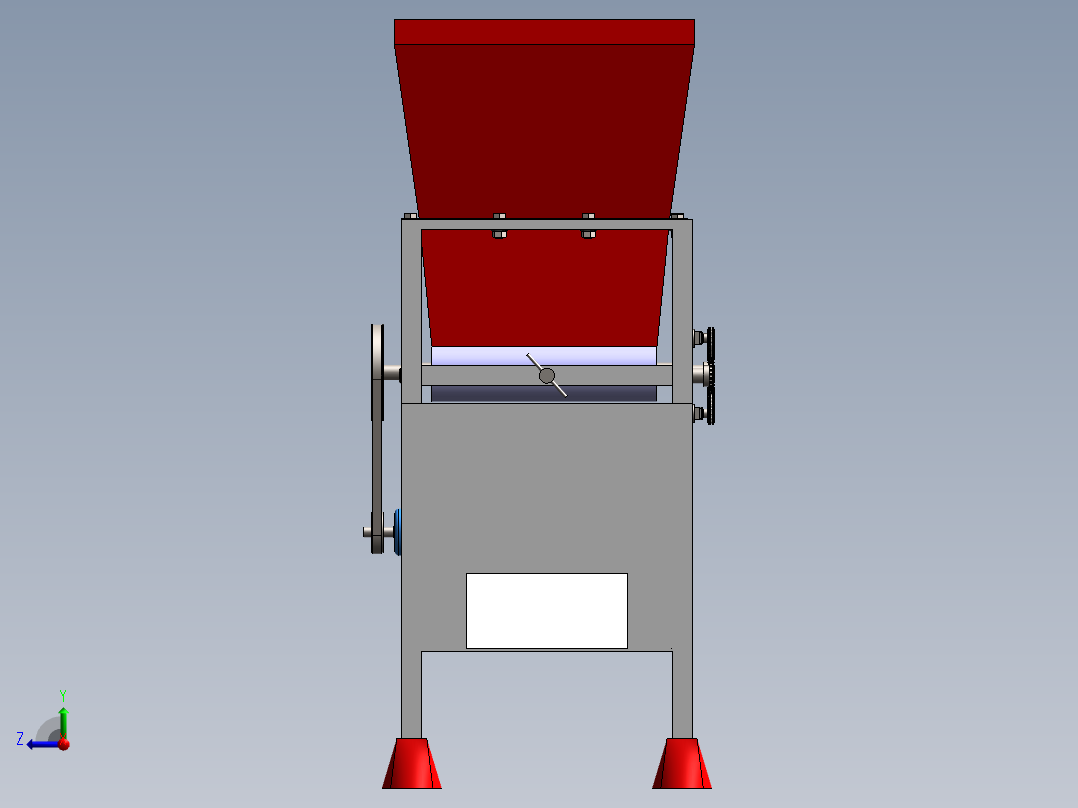 A3004217-压榨橄榄机橄榄破碎机右视图