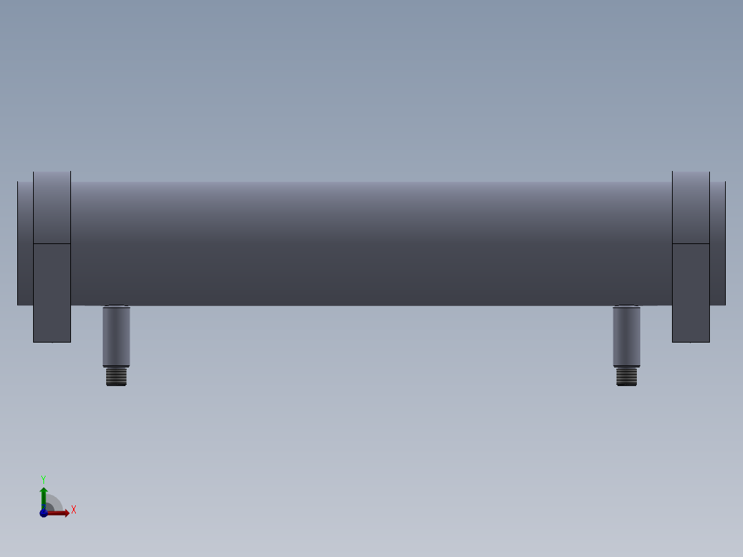 液压缸缸筒 (带图纸)前视图