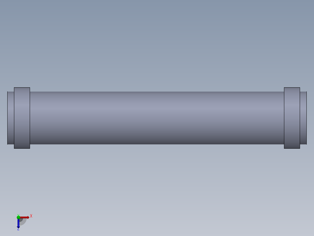 液压缸缸筒 (带图纸)俯视图