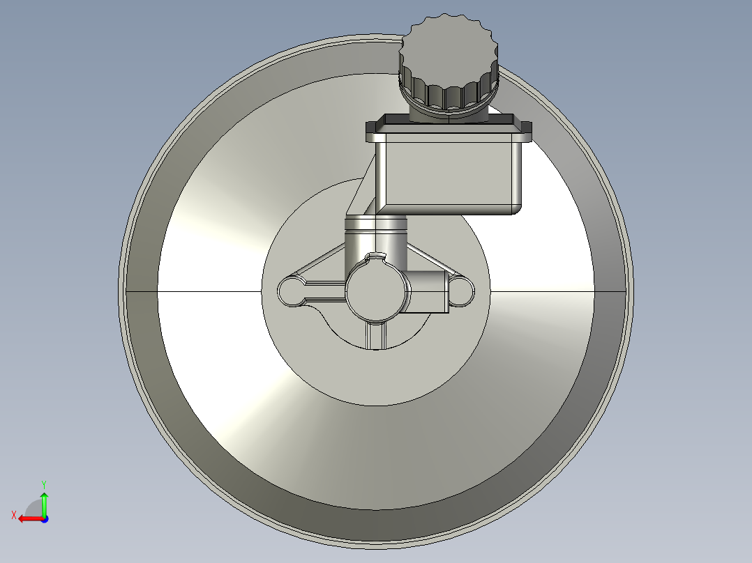 进口真空助力器后视图