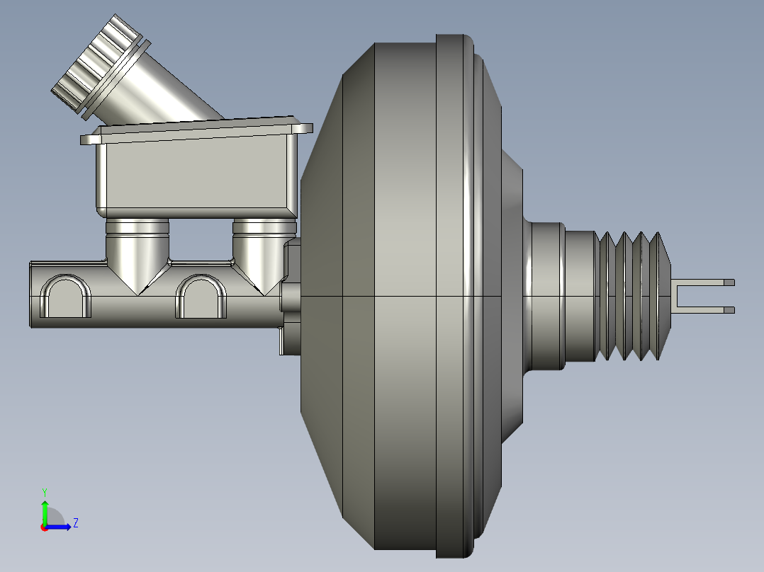 进口真空助力器左视图