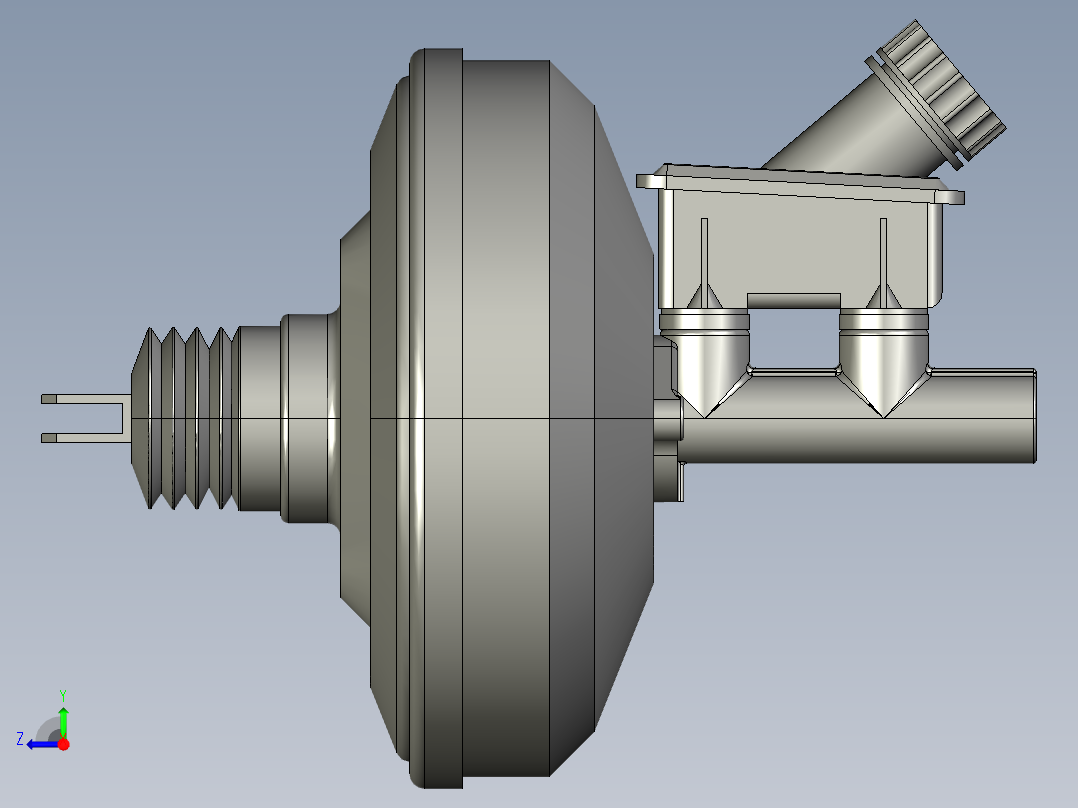 进口真空助力器右视图