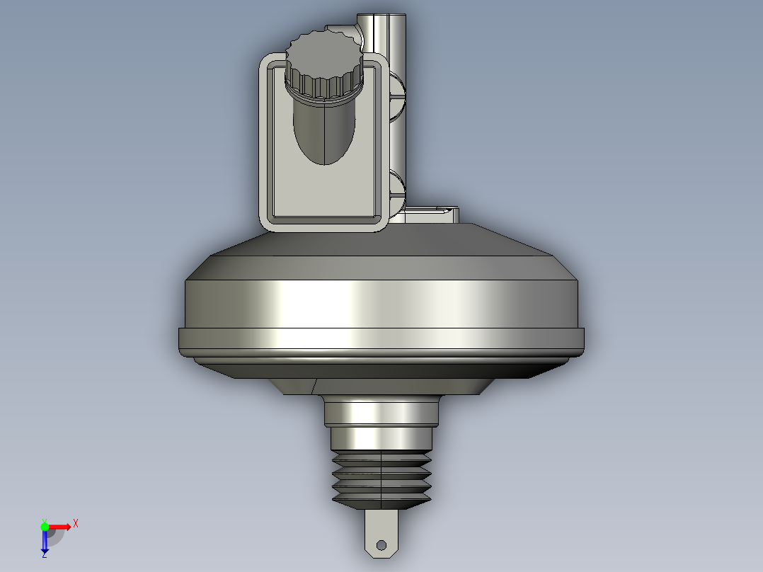 进口真空助力器俯视图