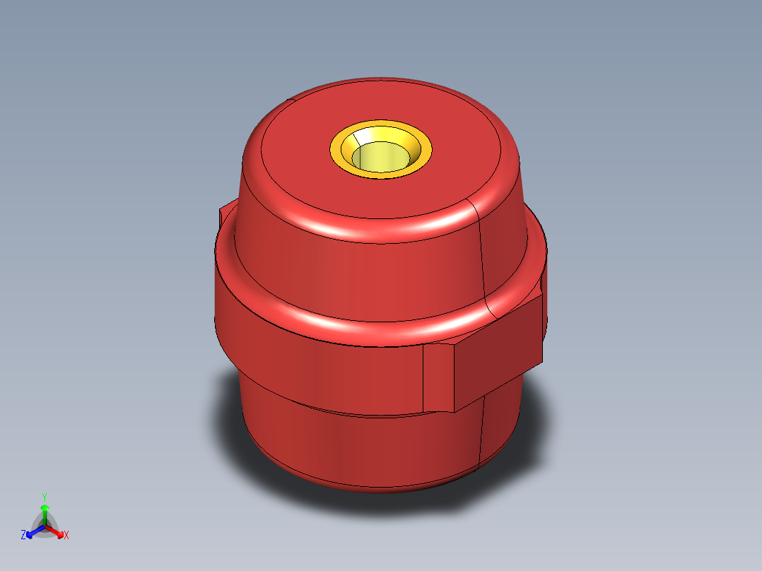 母线绝缘子 (6)正等轴测图
