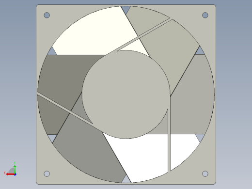 风扇120x120mm毫米后视缩略图