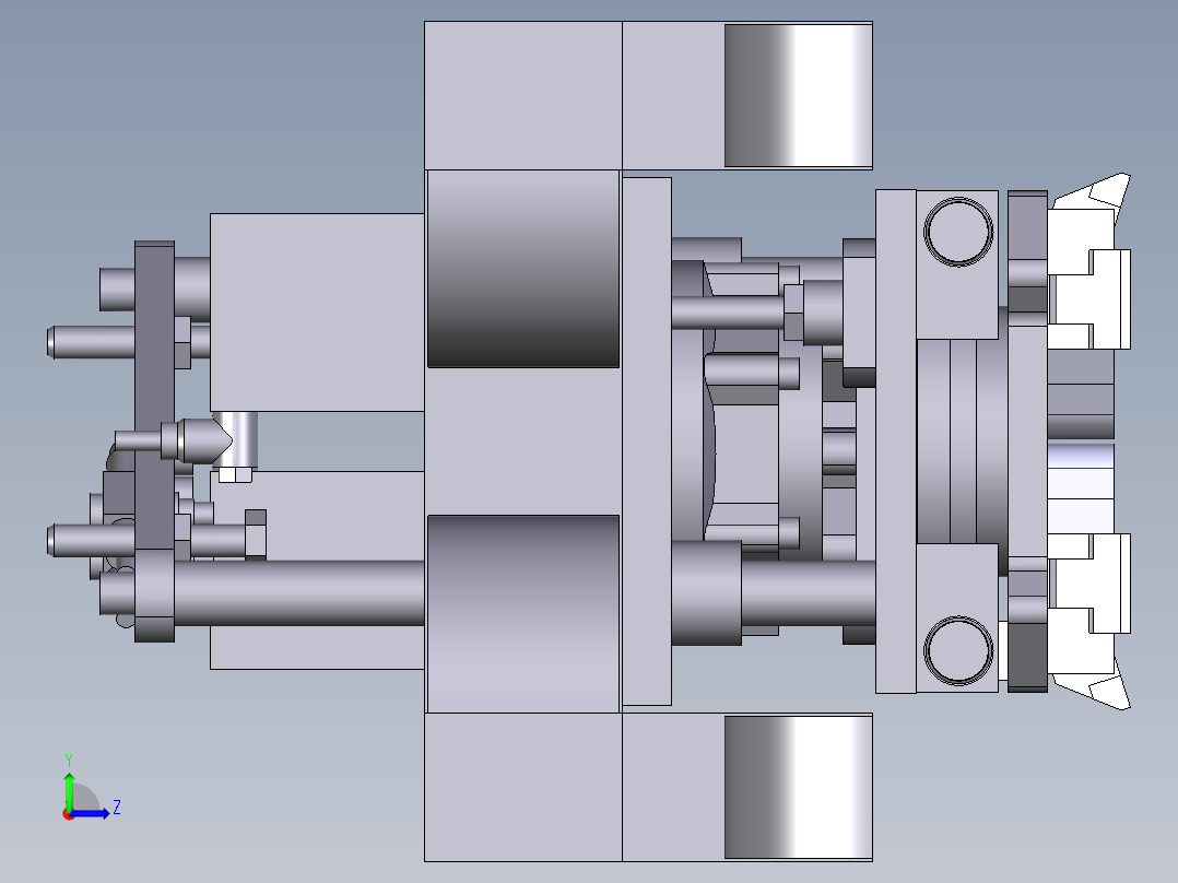 顶升-回转单元左视图