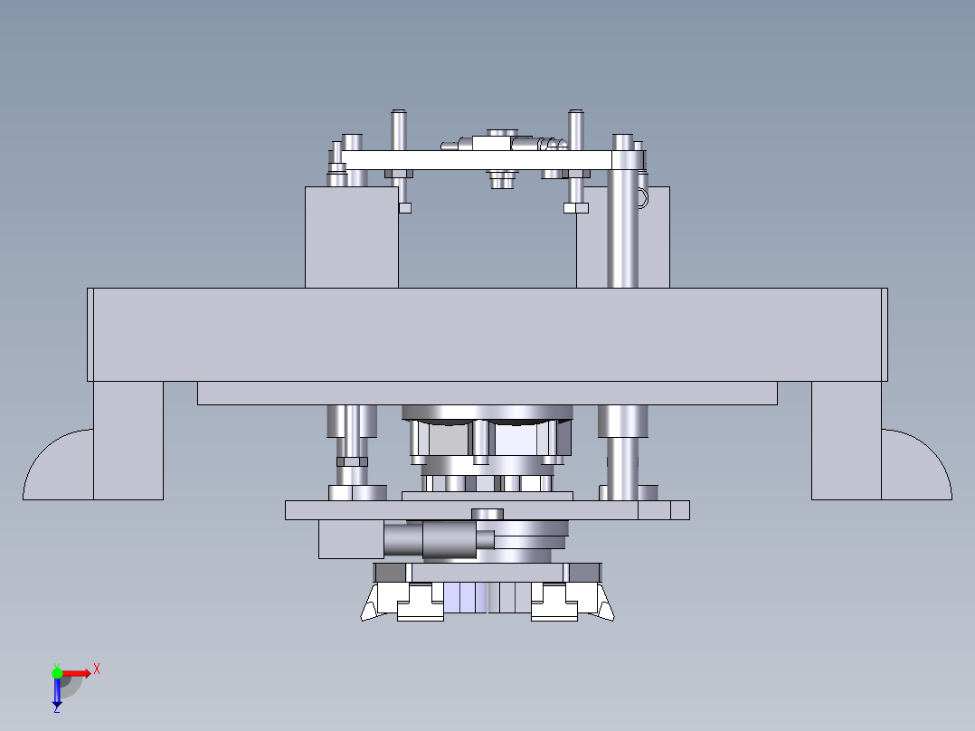 顶升-回转单元俯视图