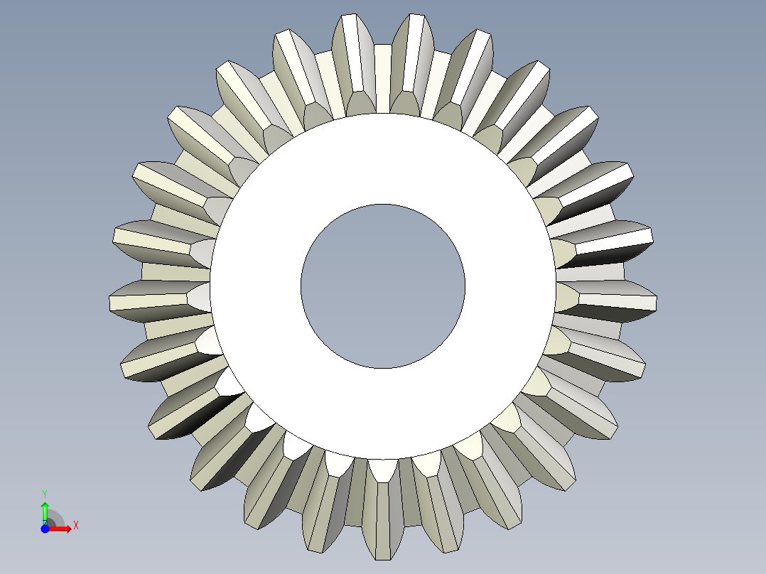 A0004036-25齿锥齿轮前视图