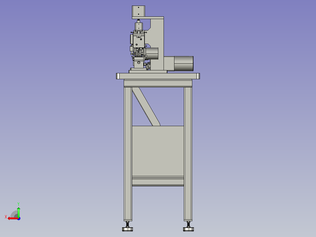密封胶条裁切工装后视图