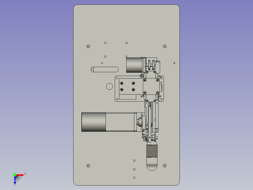 密封胶条裁切工装俯视图