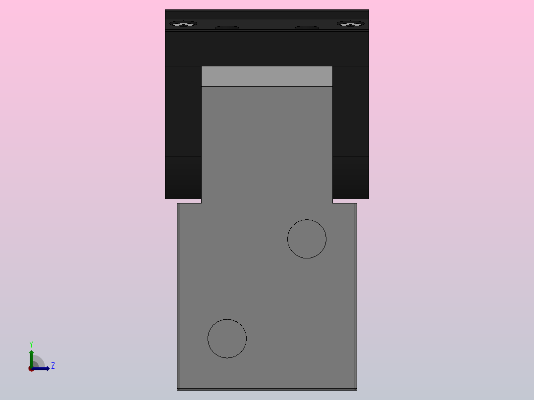 气爪（支点开闭型）齿轮式180°开闭HMHW2系列[HMHW2-32D]左视图