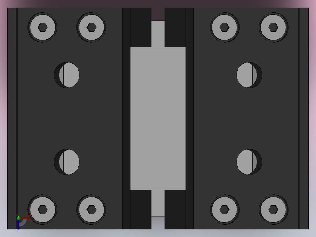 气爪（支点开闭型）齿轮式180°开闭HMHW2系列[HMHW2-32D]俯视图