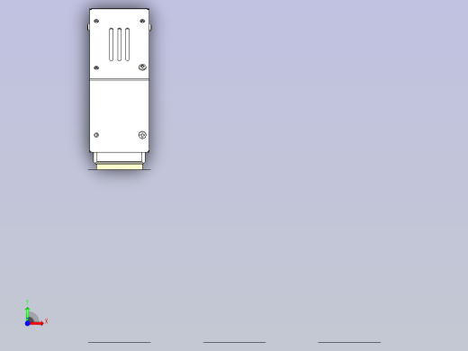 一款薄型工件的吸附头3D模型前视缩略图