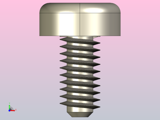 螺丝盘头M4前视缩略图