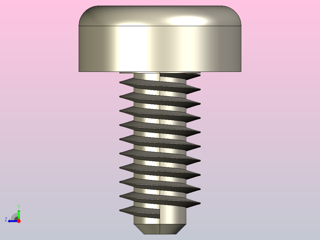 螺丝盘头M4右视图