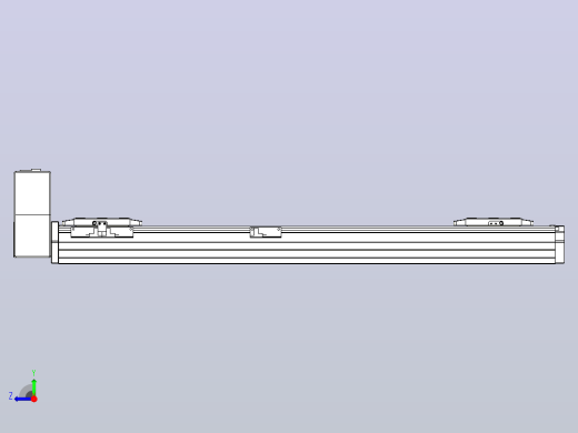 皮带直线轴双滑块型TPA-GCBS-80-P60-L250-RU-M20-N3右视缩略图