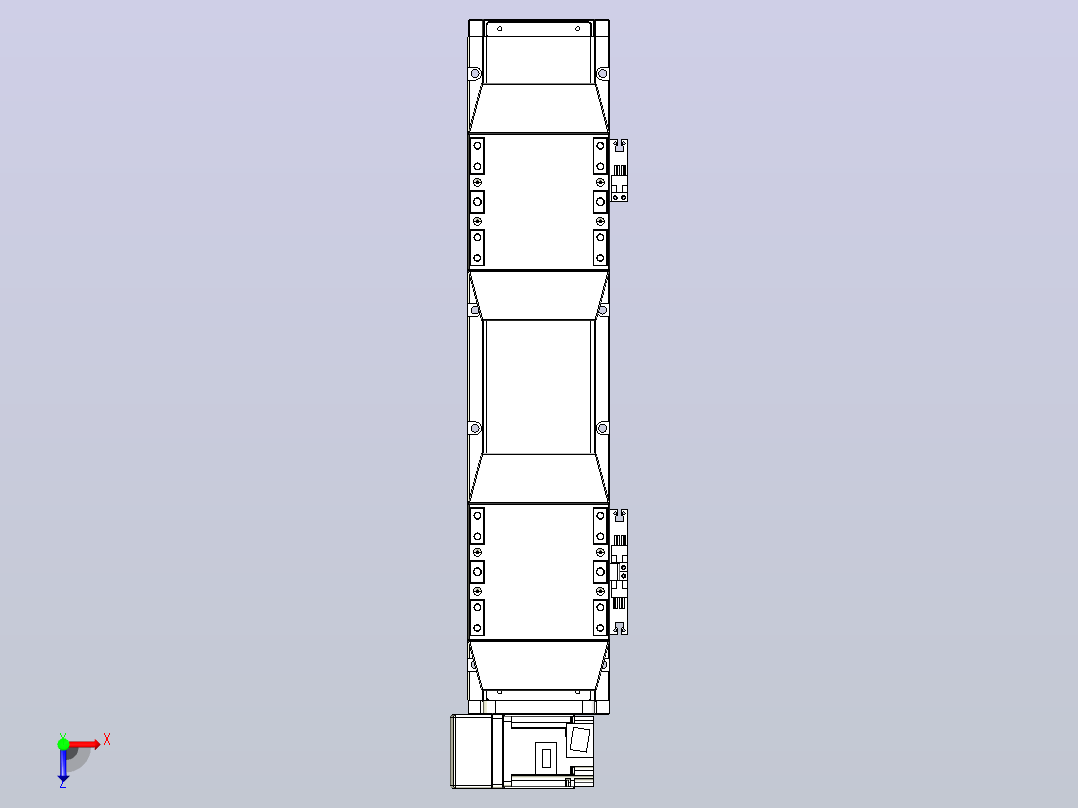 皮带直线轴双滑块型TPA-GCBS-120-P70-L50-LU-M20-N3俯视图