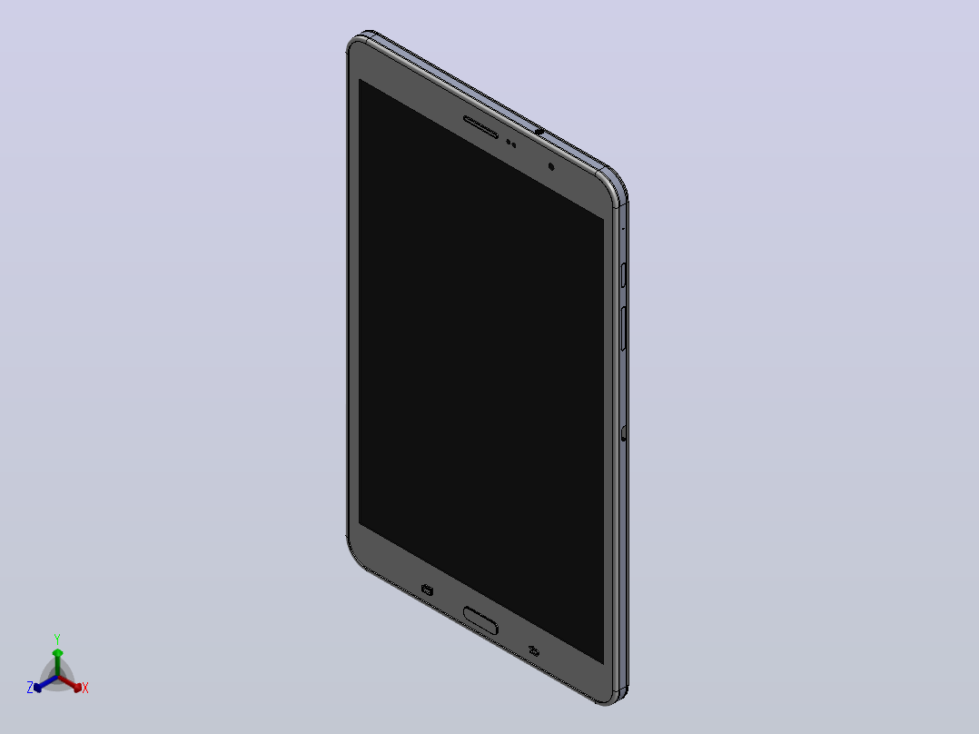 三星Galaxy Tab Pro 8.4正等轴测图