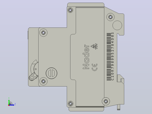 纳德NDB1L-32 GFCI Din安装断路器左视缩略图