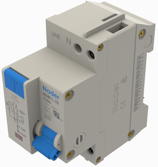 纳德NDB1L-32 GFCI Din安装断路器缩略图