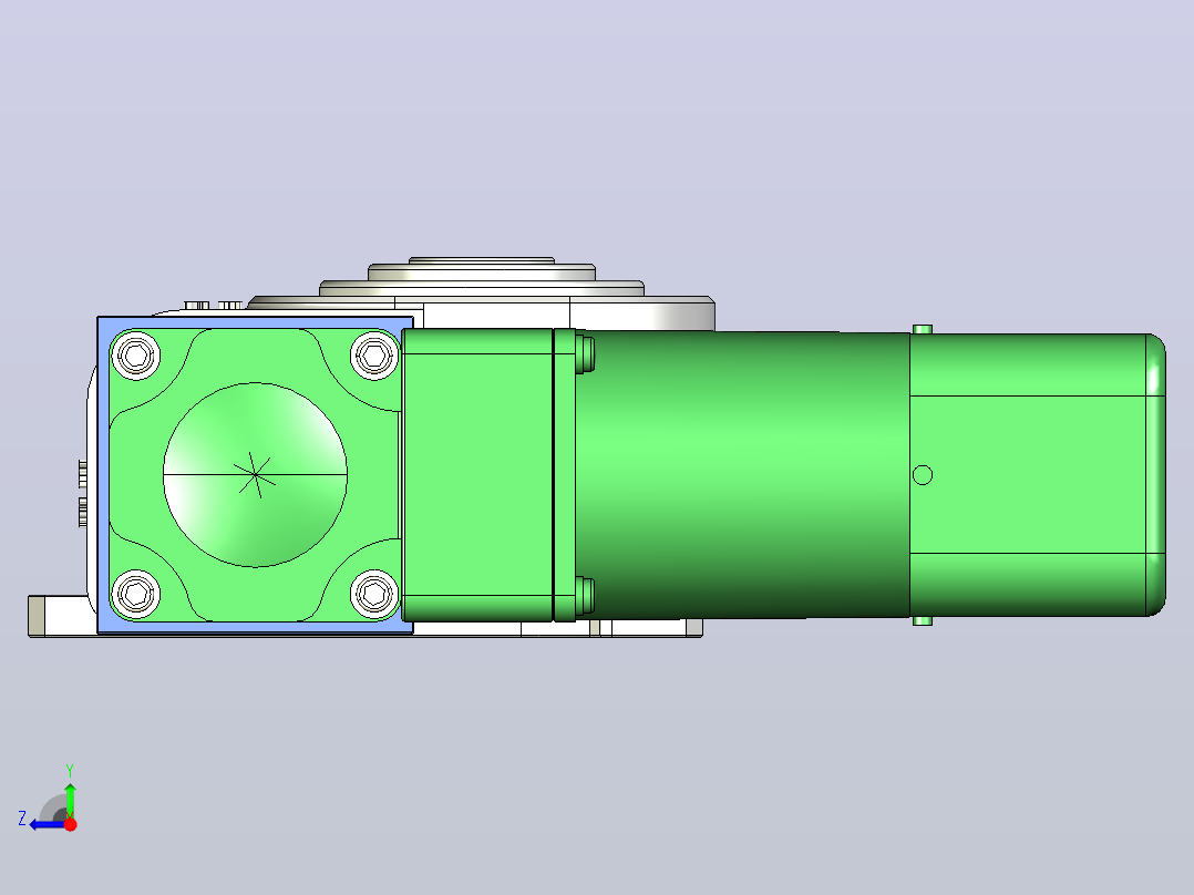 ER-RU70DA英锐凸轮分割器全套3D图档右视图