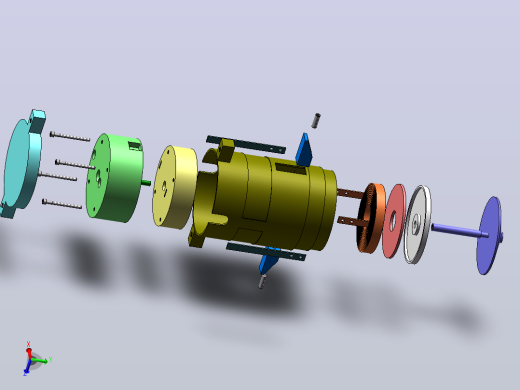 电磁铆枪设计（SW+CAD+说明书）
