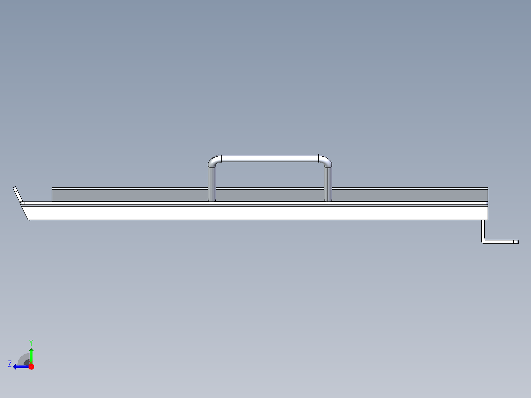 烧烤烤架制作模型右视图