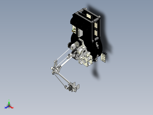 AGV机械臂小车结构3D图纸 STEP格式正等轴测缩略图