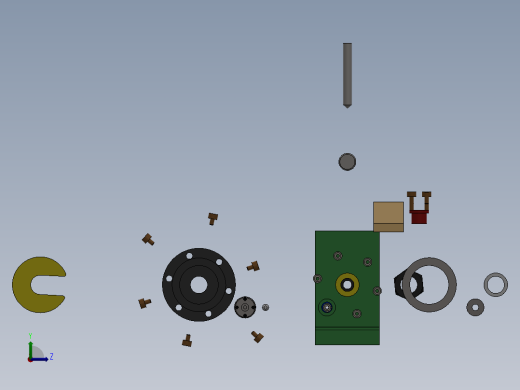 钻套筒径向孔夹具左视缩略图