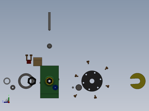 钻套筒径向孔夹具右视缩略图