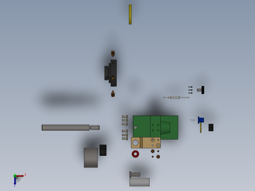 钻套筒径向孔夹具俯视缩略图
