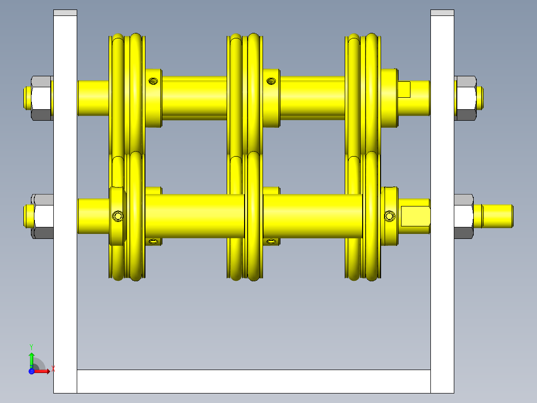 圆皮带输送机1前视图