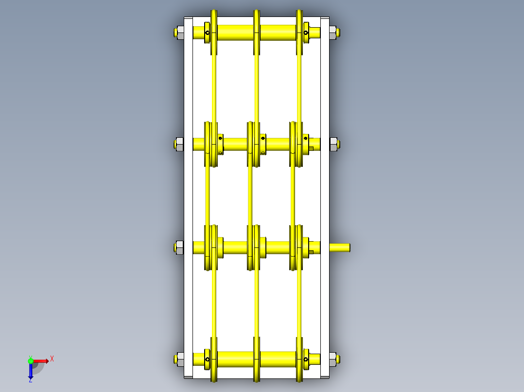 圆皮带输送机1俯视图