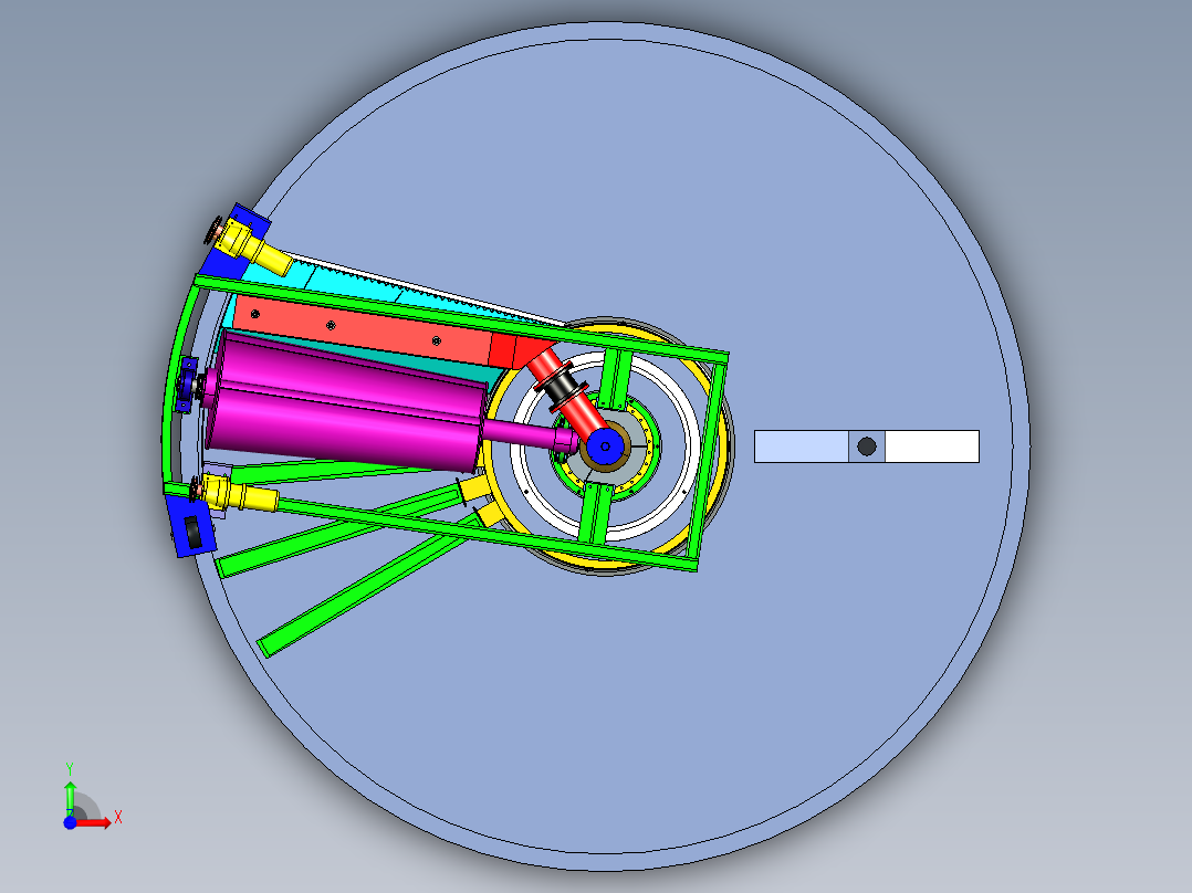 浅层高效气浮池前视图