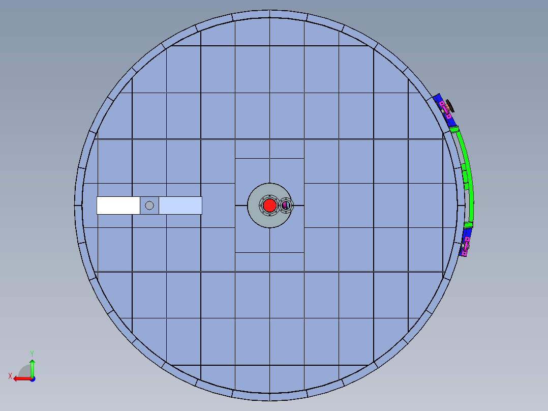 浅层高效气浮池后视图
