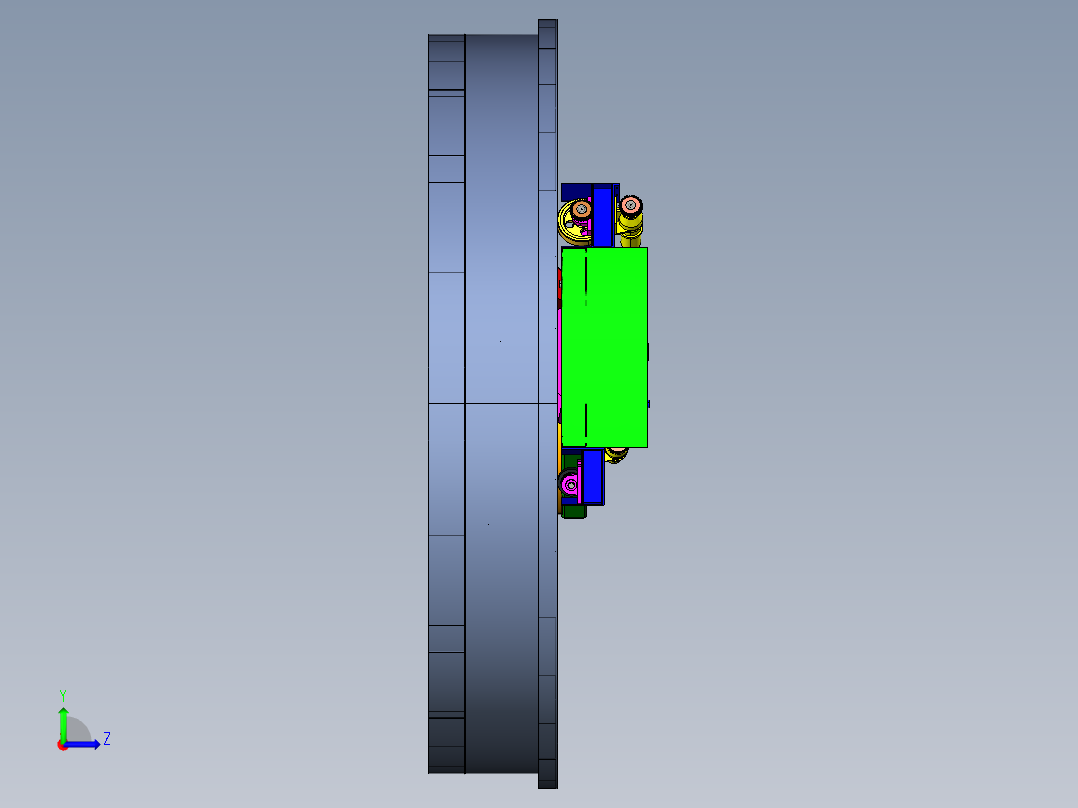 浅层高效气浮池左视图